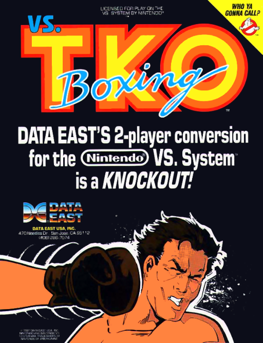Vs. TKO Boxing Game Cover